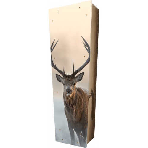 Seek Natures Peace (Deer) - Personalised Picture Coffin with Customised Design.